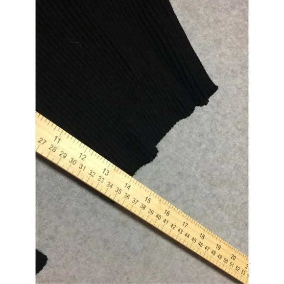 Womens New Directions Turtleneck Size Small Black Ribbed Stretchy Tight Fit - Picture 3 of 3